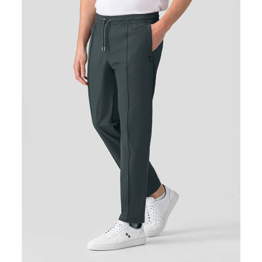 NEW RON DORFF straight pull-on light city pants in dark army green